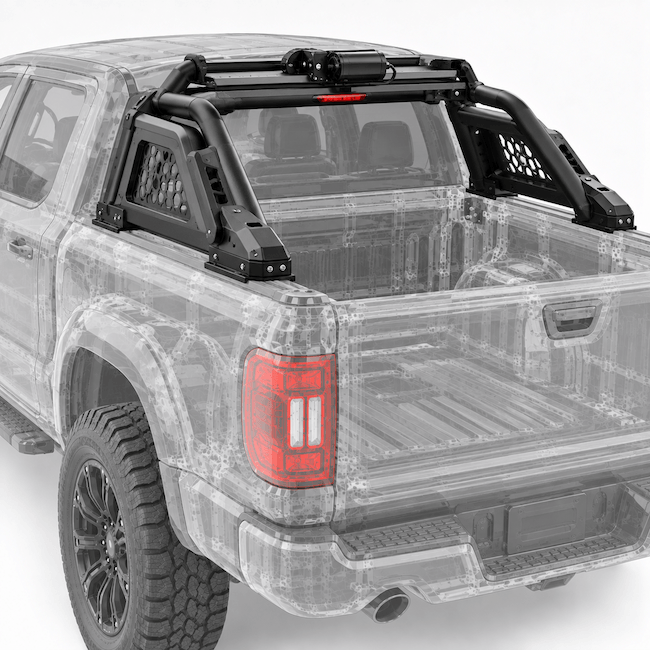 Go Rhino Iron Steel Roll Bar Set with Electric Motor
